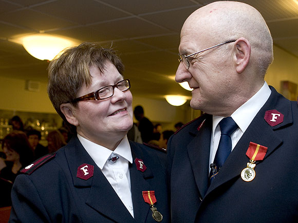 Medaljemottaking på Slottet - Det norske kongehus