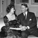 I november 1960 annonseres forlovelsen mellom Prinsesse Astrid og disponent Johan Martin Ferner.  Foto: Jan Stage NTB arkiv / NTB scanpix