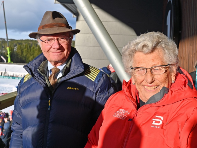 Kong Carl Gustaf og Prinsesse Astrid, fru Ferner fulgte Ski Tour 2020 i Granåsen. Foto: Sven Gj. Gjeruldsen, Det kongelige hoff