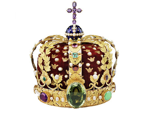 La corona real noruega fue pagada por el rey Carl Johan hasta su coronación en 1818. Las insignias noruegas de la Edad Media se han perdido.  Foto: Lasse Berre